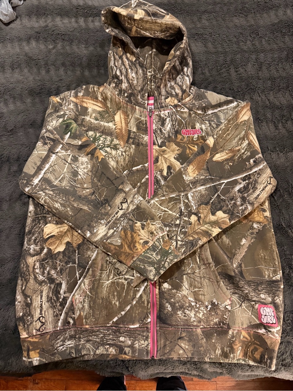 Empyre Realtree Camo Hoodie with Pink Trim